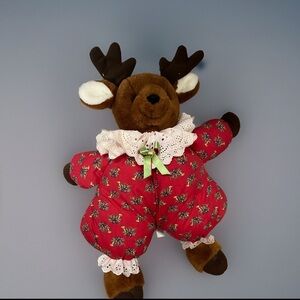 Ruby Russ Christmas Collectible Stuffed Bear Vintage 90s
